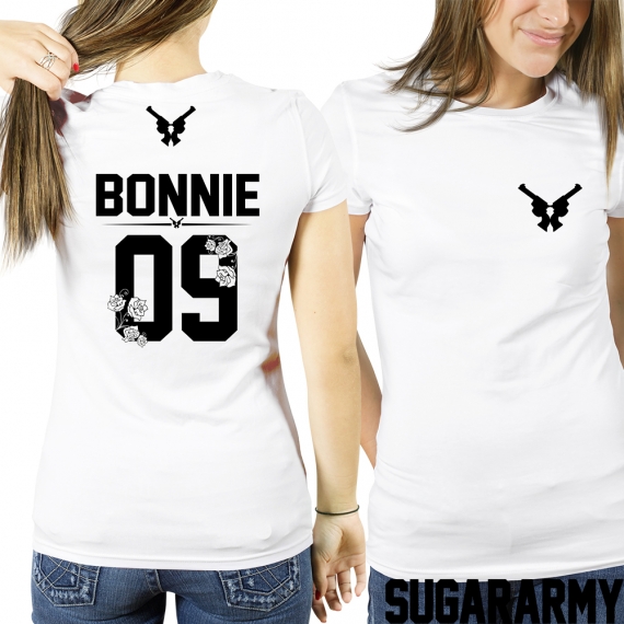 Flower BONNIE t-shirt with number